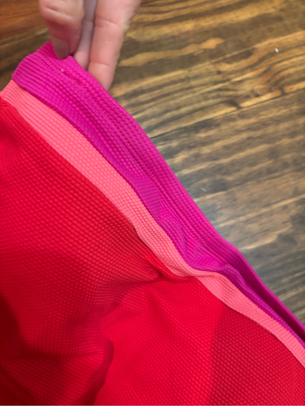 Tommy Bahama Hot Pink and Red Strapless Swim Top - Picture 2 of 3